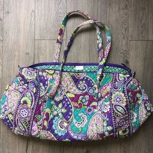 Authentic Vera Bradley Lg. Travel Duffel: Heather